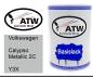 Preview: Volkswagen, Calypso Metallic 2C, Y3X: 500ml Lackdose, von ATW Autoteile West.